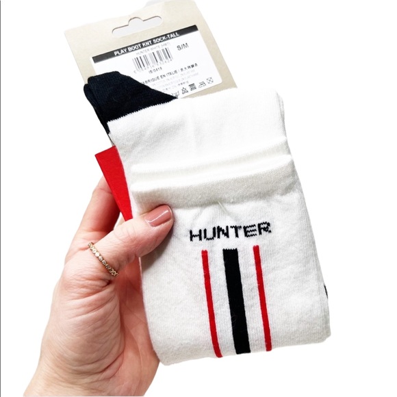 Hunter Accessories New Hunter Play Boot Knit Sock Tall White Sz S M Poshmark